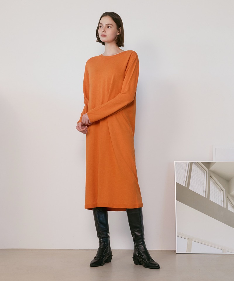3D니트 맘스킨 홀가먼트 에코 코튼실크 H롱 드레스 FD3100